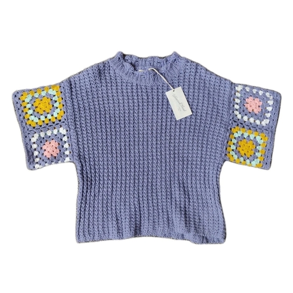 Universal Thread Lavender Crochet Sweater - Picture 1 of 5